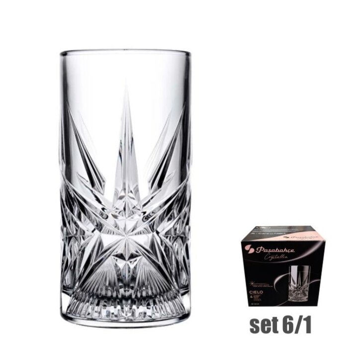 ČAŠE KRISTALIN CIELO VISOKE 4/1 350 mL