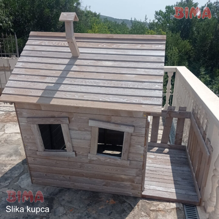 DRVENA KUĆICA ZA IGRU ELLEN S TERASOM 208x140x170 CM