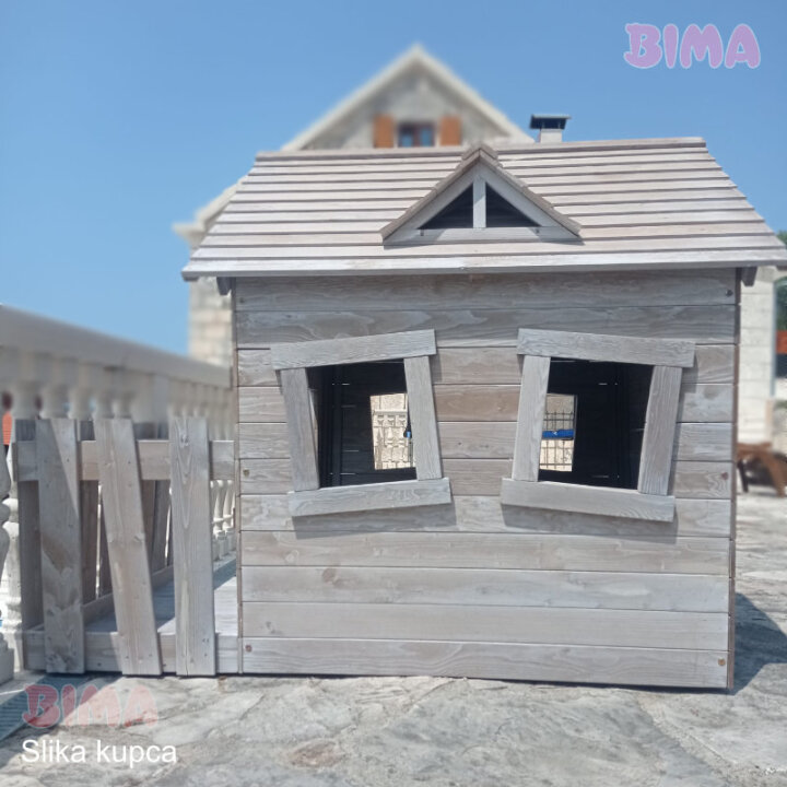 DRVENA KUĆICA ZA IGRU ELLEN S TERASOM 208x140x170 CM