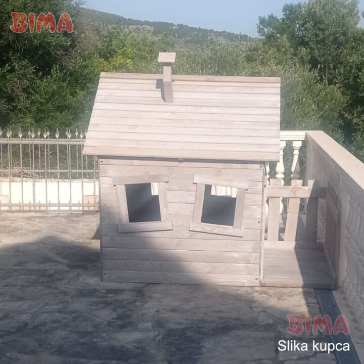 DRVENA KUĆICA ZA IGRU ELLEN S TERASOM 208x140x170 CM