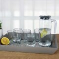 SAHRA 7 DIJELNI SET ZA SOK STAKLENI - VRČ 1 L + 6 ČAŠA 200 mL