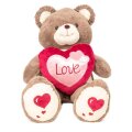 MEDO PLIŠANI SMEĐI SA SRCEM LOVE 80 cm