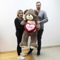 MEDO PLIŠANI SMEĐI SA SRCEM LOVE 80 cm