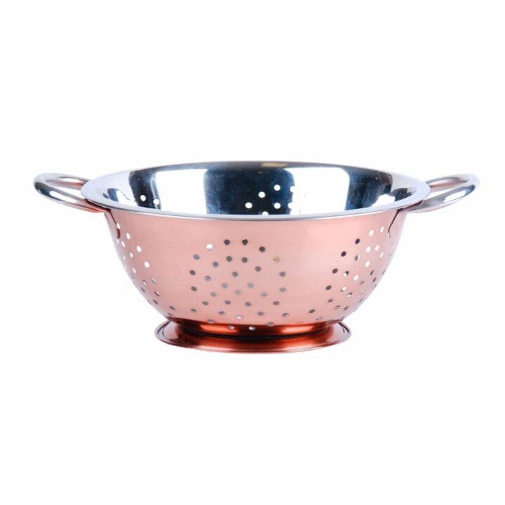 CJEDILO INOX NA STALKU S RUČKAMA 24 cm U BOJI - ROSE GOLD