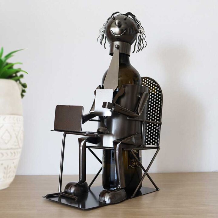 STALAK ZA BUTELJU METALNI - INFORMATIČAR 19 x 33 x 12 cm