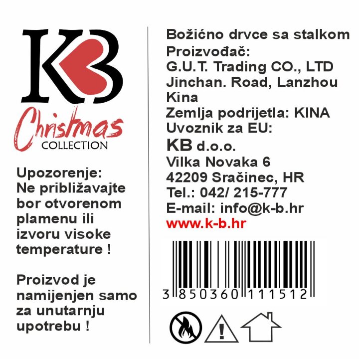 BOŽIĆNO DRVCE SLIM LUXE SA SNIJEGOM I METALNIM STALKOM 240 cm