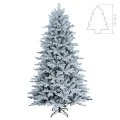 BOŽIĆNO DRVCE ARCTICA SA SNIJEGOM I METALNIM STALKOM 210 cm
