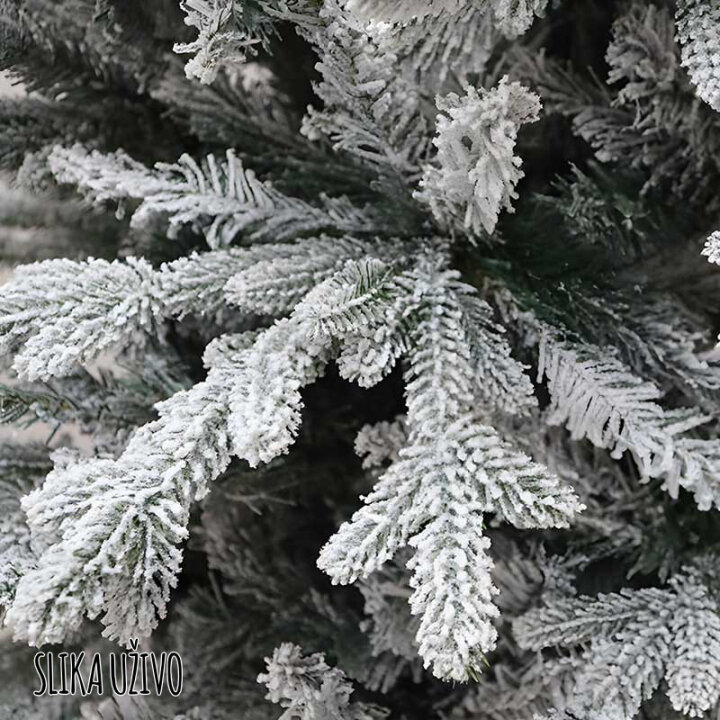 BOŽIĆNO DRVCE ARCTICA SA SNIJEGOM I METALNIM STALKOM 210 cm