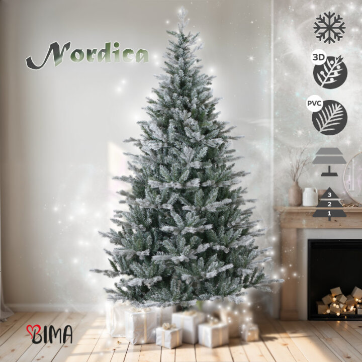 BOŽIĆNO DRVCE NORDICA S METALNIM STALKOM 240 cm