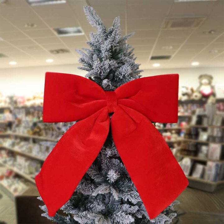 MAŠNA DEKORATIVNA 60 CM BARŠUNASTA CRVENA