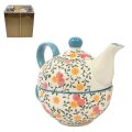 ČAJNIK S ŠALICOM CVJETNI DEKOR - DARIA - RUČNO OSLIKANO
