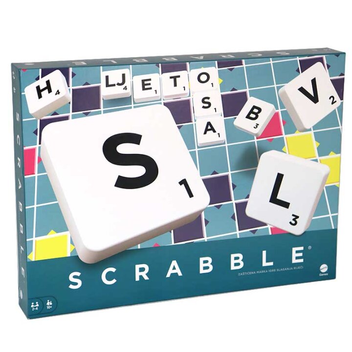 SCRABBLE IGRA RIJEČI 36,5x26,5 CM - HRVATSKI - MATTEL