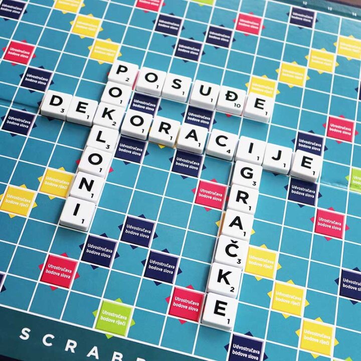 SCRABBLE IGRA RIJEČI 36,5x26,5 CM - HRVATSKI - MATTEL