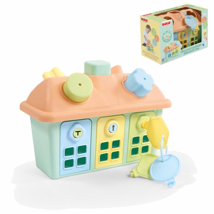 KUĆICA S OBLICIMA ZA UBACIVANJE I KLJUČEVIMA 16,5x25,7x12,5 CM