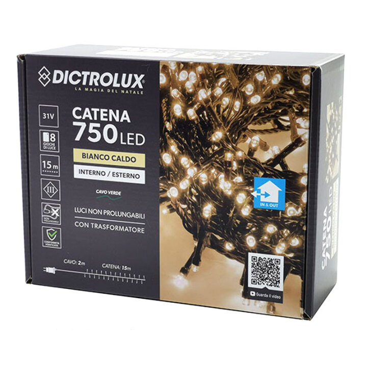 ŽARULJICE ZA BOR LED 750/1 TOPLO BIJELE S FUNKCIJAMA - VANJSKE  / UNUTARNJE