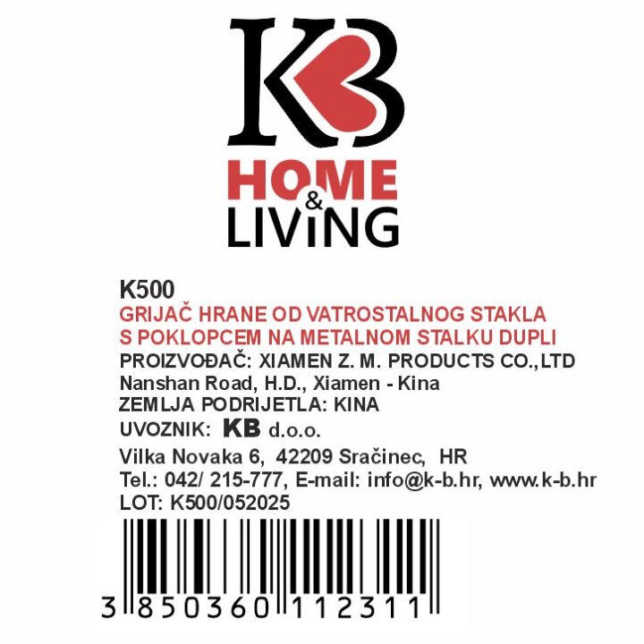 GRIJAČ ZA HRANU VATROSTALNI ČETVRTASTI DUPLI S POKLOPCIMA 2x1,5 L METALNI STALAK