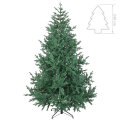 BOŽIĆNO DRVCE EVERGREEN LUXE FULL 3D S METALNIM STALKOM 240 CM
