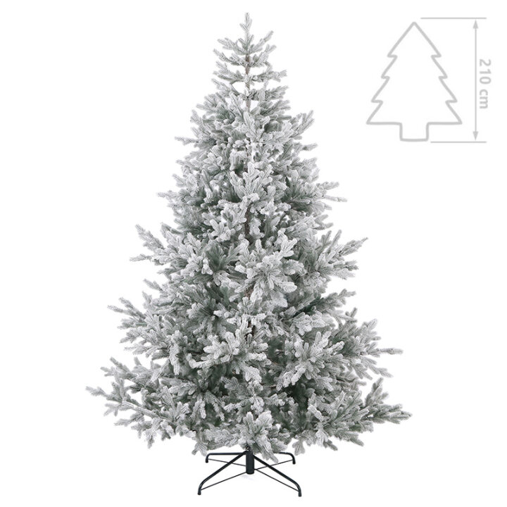 BOŽIĆNO DRVCE SNOW PRESTIGE FULL 3D S METALNIM STALKOM 210 CM