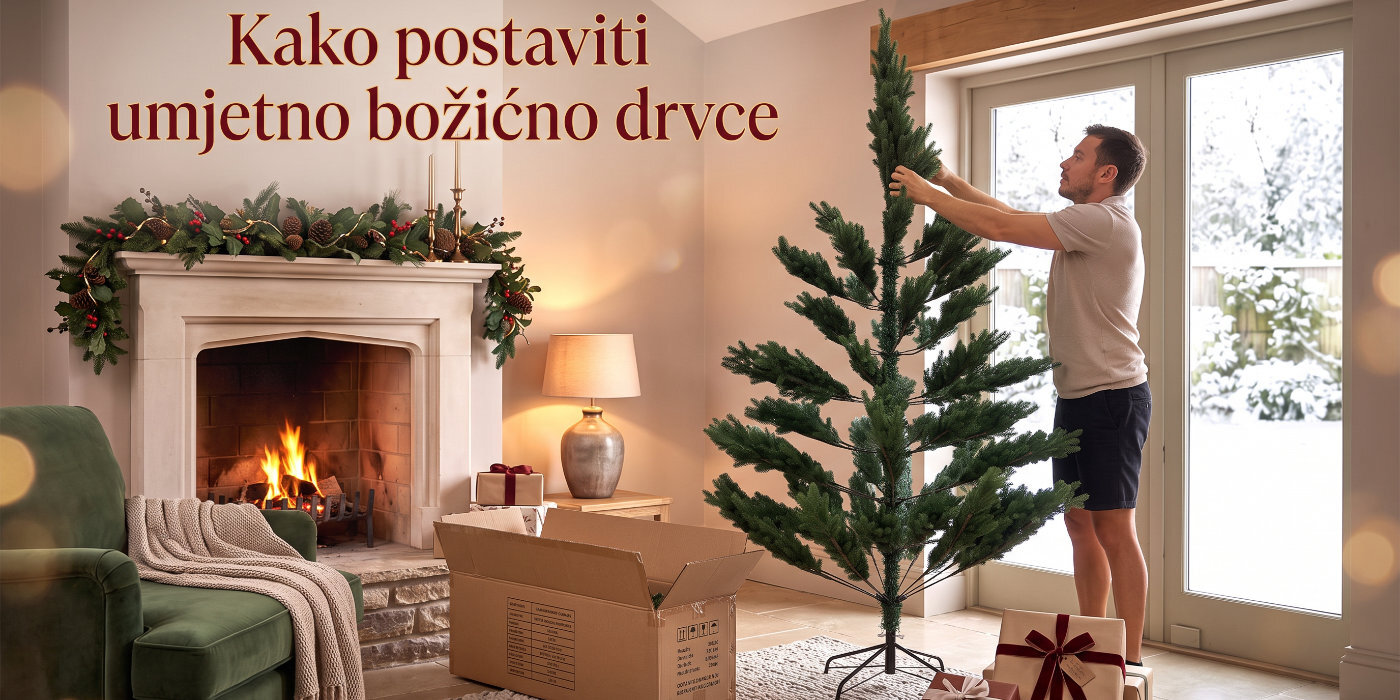 Kako postaviti umjetno božićno drvce da izgleda puno i prirodno?